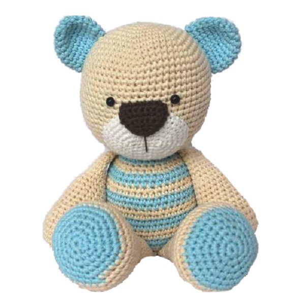 China Factory custom handmade tummy crochet teddy Amigurumi bear toy
